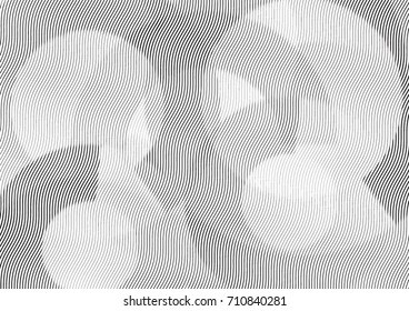 Abstract background with lines of variable thickness. Halftone effect line pattern.  Grunge modern pop art texture for poster, banner, sites, business cards, cover, postcard, design, labels, stickers