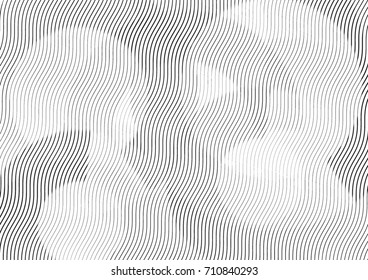 Abstract background with lines of variable thickness. Halftone effect line pattern.  Grunge modern pop art texture for poster, banner, sites, business cards, cover, postcard, design, labels, stickers