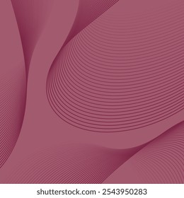 Abstract background with lines. Vector banner with waves. Background for poster, card, brochure, booklet, flyer. Geometric element for design. Pink gradient. Black Friday banner