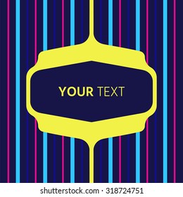 Abstract Background with Lines. Vector element of design with space for your message.