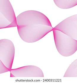 Abstract background with lines. Vector background with waves. Background for music album, poster, card, advertisement. Element for design isolated on white. Pink, girl, love, beauty