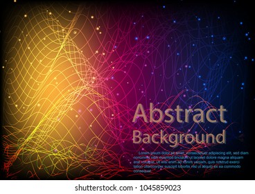 abstract background lines wave curve colour illustration vector design