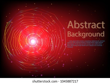 abstract background lines wave curve spiral color red illustration vector design