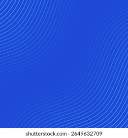 Fundo abstrato com linhas e ondas. Faixa. Elemento isolado do design. Fundo vetorial para brochura, livreto, folheto, cartaz. Gradiente azul