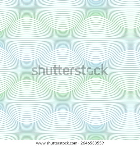 Abstract background with lines and waves. Banner. Element for design isolated on white. Vector background for brochure, booklet, flyer, poster. Colorful gradient. Green, blue