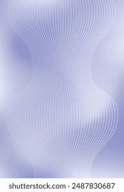 Fondo Abstractas con líneas y ondas. Textura borrosa. Degradado de malla. Tamaño de póster estándar. Antecedentes para el Anuncio, folleto, folleto. Gris, azul