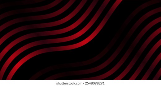 Abstract background with lines and waves. Medium banner size. Element for design. Vector background for brochure, booklet, flyer, poster. Red and black gradient. Black Friday banner