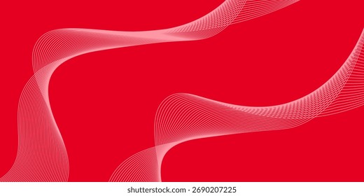 Abstract background with lines and waves. Medium banner size. Element for design. 