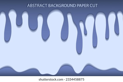 Fondo abstracto, líneas y olas en el estilo de corte de papel, pintura que fluye en la pared, color de moda joya persa