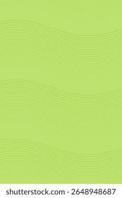 Fundo abstrato com linhas e ondas. Tamanho padrão do cartaz. Elemento isolado do design. Fundo vetorial para brochura, livreto, folheto. Gradiente verde