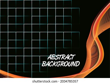 abstrakter Hintergrund mit Linien und gewellter Linie