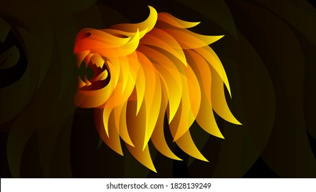 Abstract background with lion king theme