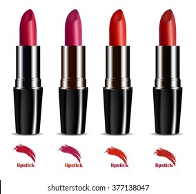 Abstract background with lipstick