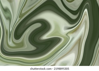 Abstract background of liquid blurred paint color, vibrant gray green wavy background design