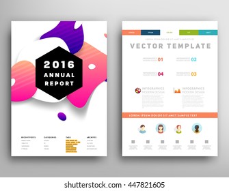 Abstrakter Hintergrund mit flüssigen Blasen Formen, Broschüren Template Layout für Geschäftsbericht oder Business Design. A4-Broschüre. Circle Structures. Vektorgrafik.