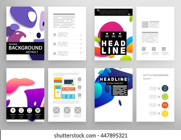 Cover Book Design Set Speech Bubbles Stock Vector (Royalty Free ...