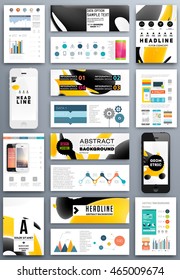 Abstract Background with Liquid Bubbles Shapes, Brochure Template Layout for Annual Report or Business Design. A4 Booklet. Circle Structures. Vector Illustration.
