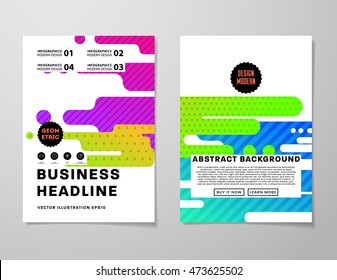 Abstrakter Hintergrund mit flüssigen Blasen Formen, Broschüren Template Layout für Geschäftsbericht oder Business Design. A4-Broschüre. Circle Structures. Vektorillustration Illustration.