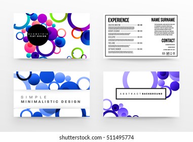 Abstrakter Hintergrund mit flüssigen Blasen Formen, Broschüren Template Layout für Geschäftsbericht oder Business Design. A4-Broschüre. Circle Structures. Vektorgrafik.