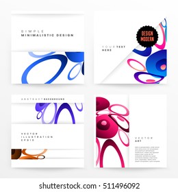 Resumen de fondo con formas de burbujas líquidas, diseño de plantilla de folleto para informe anual o diseño de negocio. Folleto A4. Estructuras de círculo. Ilustración vectorial.