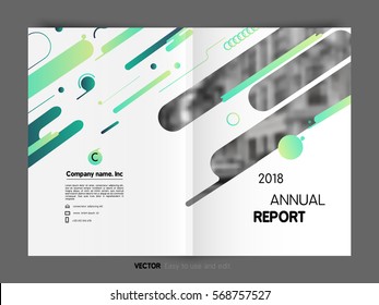 Abstract Background with Liquid Bubbles Shapes, Brochure Template Layout for Annual Report or Business Design. Circle Structures. Vector Illustration.