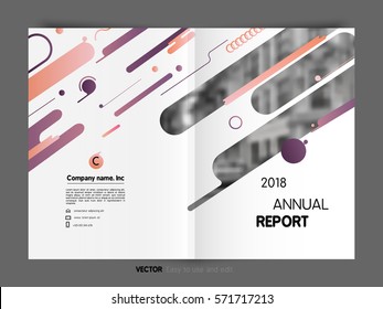 Abstract Background with Liquid Bubbles Shapes, Brochure Template Layout for Annual Report or Business Design. Circle Structures. Vector Illustration.