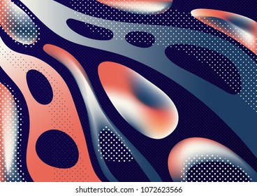 Abstract background with liquid colored shapes and textures