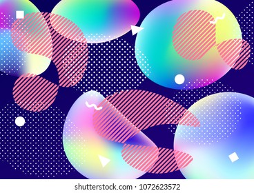 Abstract background with liquid colored shapes and textures