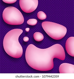 Abstract background with liquid colored shapes and textures