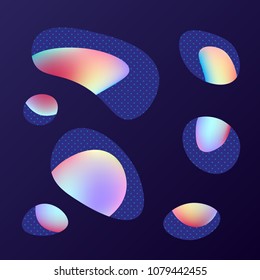 Abstract background with liquid colored shapes and textures