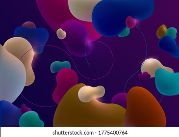 Abstrakter Hintergrund mit floralen Flecken