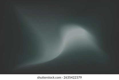 Fondo abstracto, fondo líquido, combinación de negro oscuro y verde plateado, fondo moderno, Ilustración vectorial.