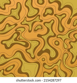 Abstract Background of Liquid Doodle Pattern