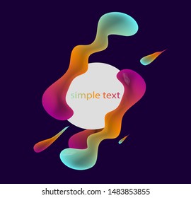 Abstract  background liquid lava lamp pattern. Colorful shapes, vector eps 10