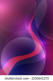 Abstract background liquid organic shapes of dynamic waves and circles, lines on a bright color background. Vector illustration