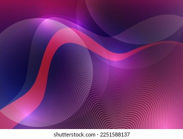 Abstract background liquid organic shapes of dynamic waves and circles, lines on a bright color background. Vector illustration