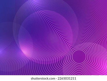 Abstract background liquid organic shapes of dynamic waves and circles, lines on a bright color background. Vector illustration