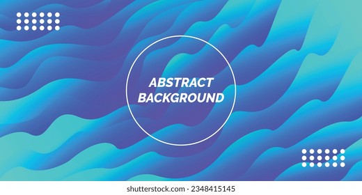 Abstract background with liquid shape simulation blue composition, modern template for website, banner art, poster design, vector