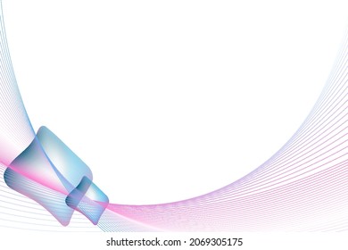 Abstract background - liquid shapes with gradient lines. Business screensaver for presentation. Wallpaper for computer, phone. Stock vector illustration.
