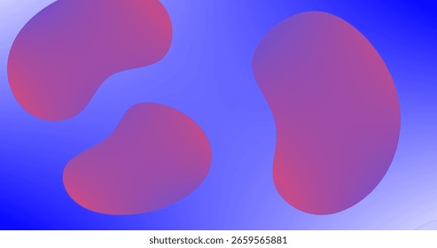 Abstract background with liquid shapes Red Purple Gradient mesh