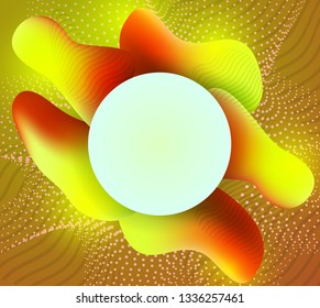 Abstract background with liquid shapes and space for text.Vector illustration.