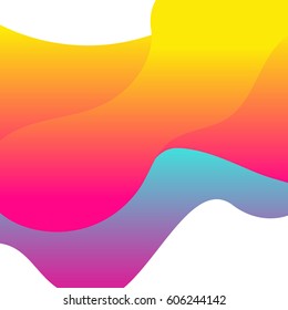 Abstract background with liquid shapes. Vector illustration