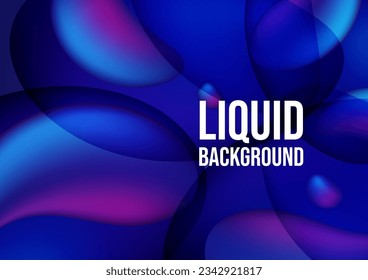 Abstract background liquid style. Gradient color organic shape vector graphic
