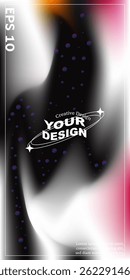 Abstract background with liquid wave texture. Elegant color combination. Minimalist pastel color design