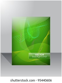 Abstract background with located on it curly lines and dies