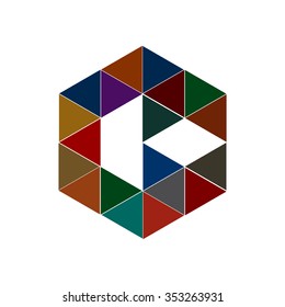 Abstract background. Logo design. Colorful Illustration