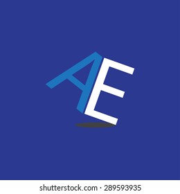 Abstract Background. Logo Design. Stock Vector Illustration letter A and E






