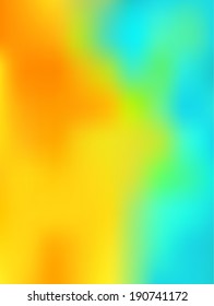 abstract background looking like the thermography image with blue, green, yellow and red colors