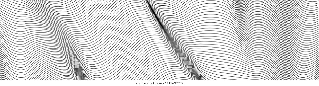 Abstract background. Lots of smooth lines. Vector illustration.