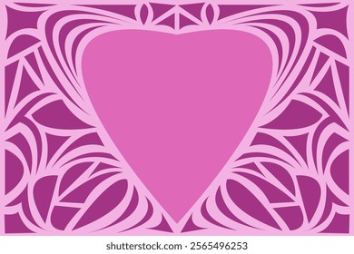 abstract background, love shape, colorful vector design, flat design
